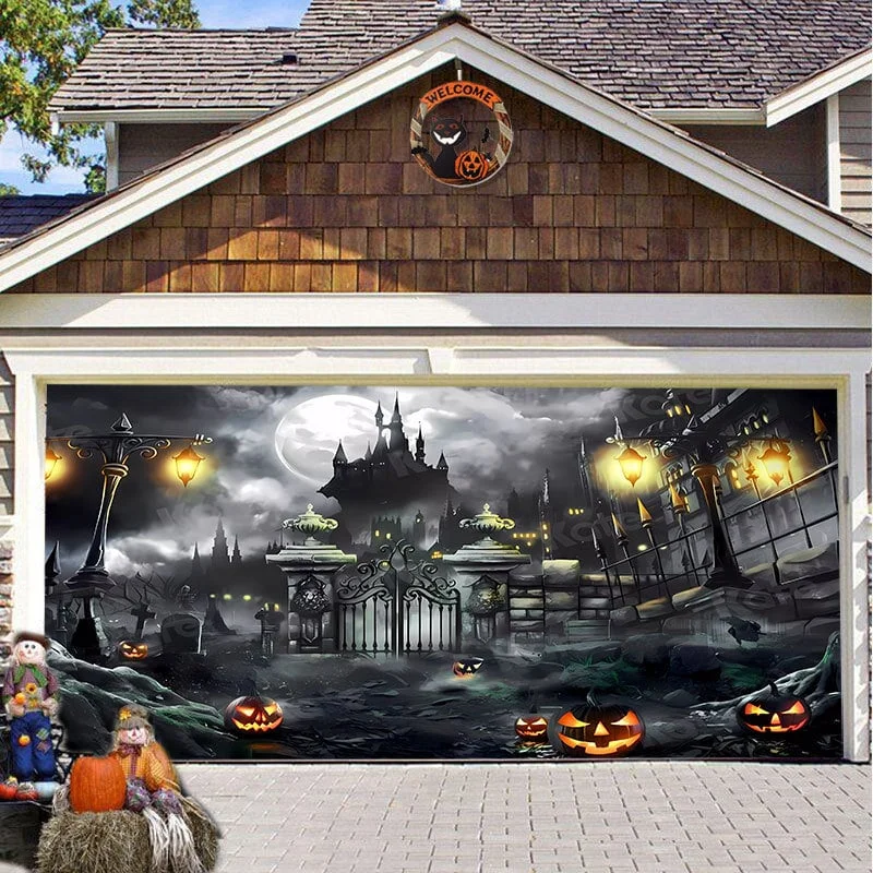 Last Day Sale 49% OFF - Halloween 2023 Garage Door Decoration