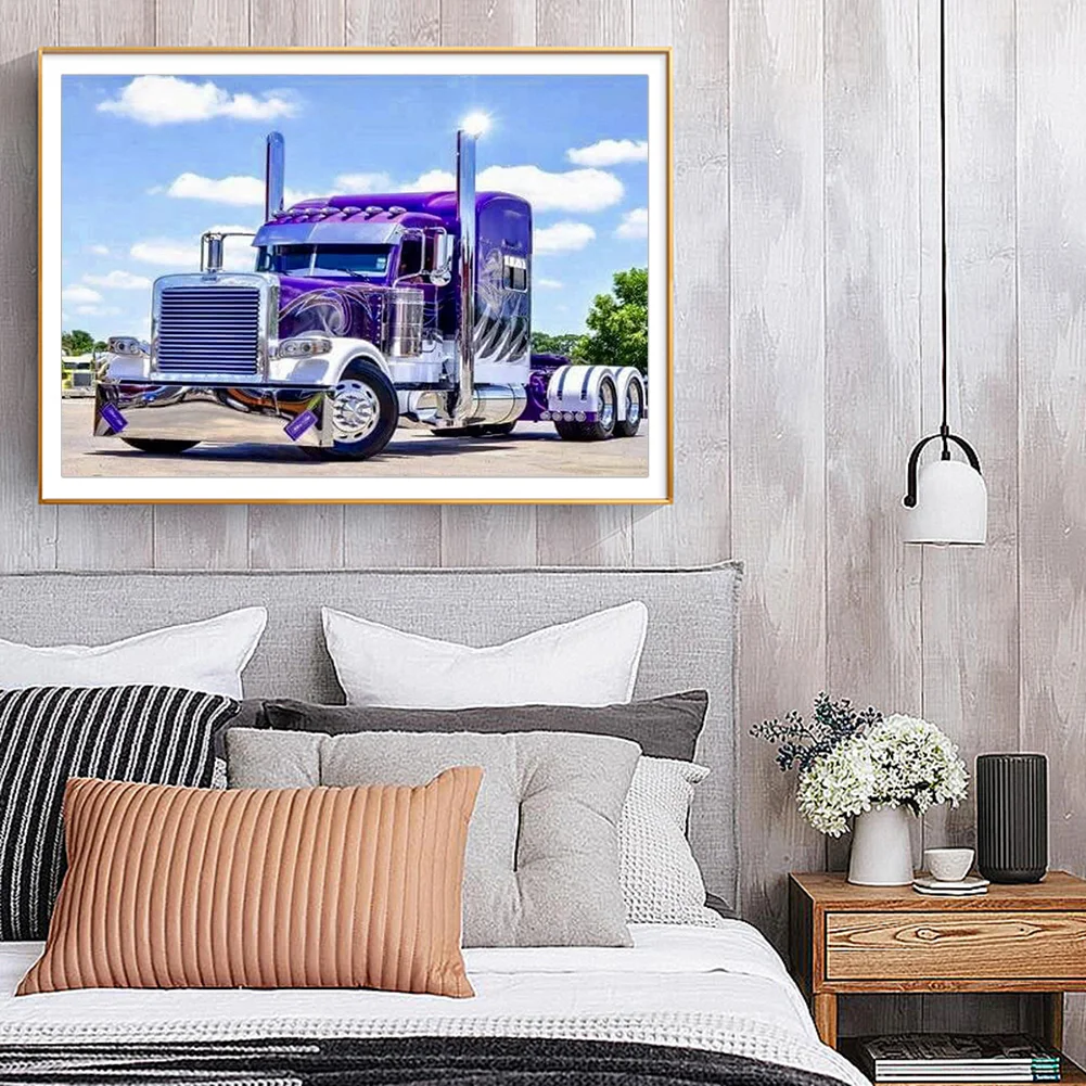 Diamond Painting - Full Round Drill - Vehicle in Farm