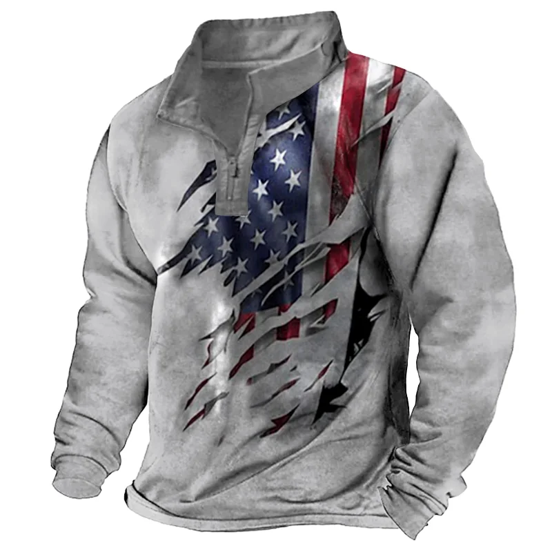Men's American Flag Sweatshirt