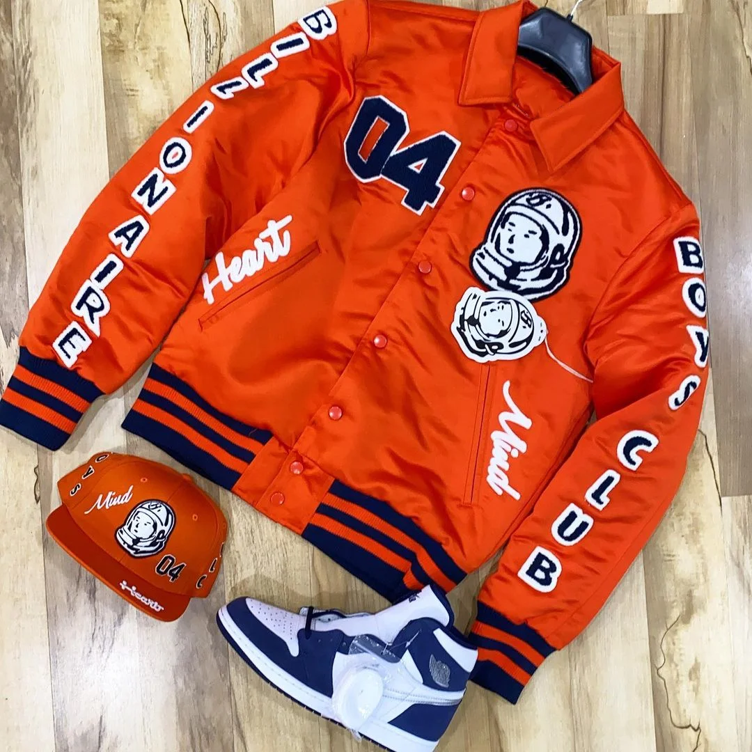 Personalized baseball uniform lapel jacket