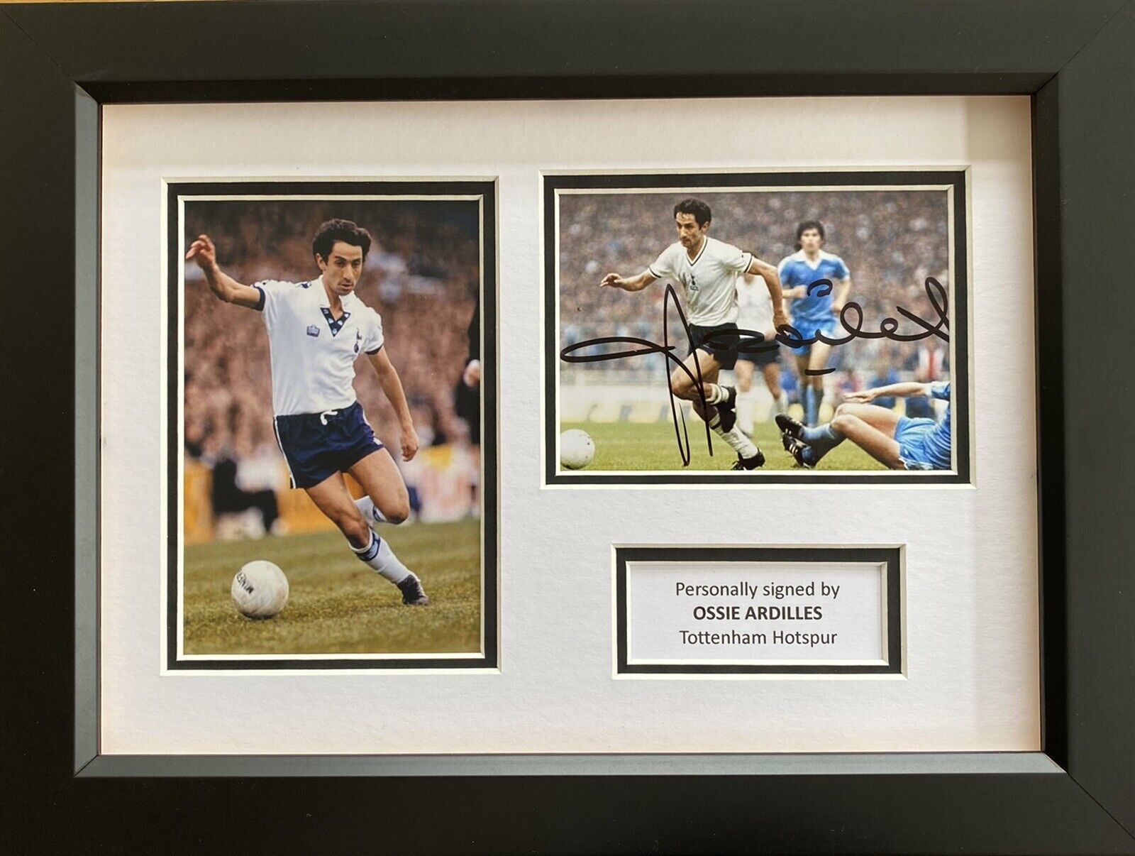 Ossie Ardilles Hand Signed Tottenham Hotspur Photo Poster painting In A4 Frame Display