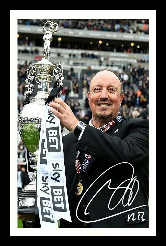 Rafa Benitez Autograph Signed & Framed Photo Poster painting