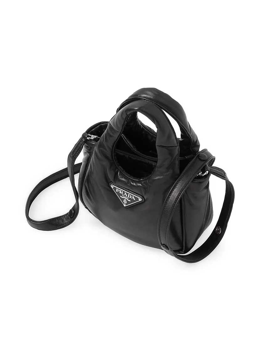 Prada Small Padded Soft Nappa-leather Bag black