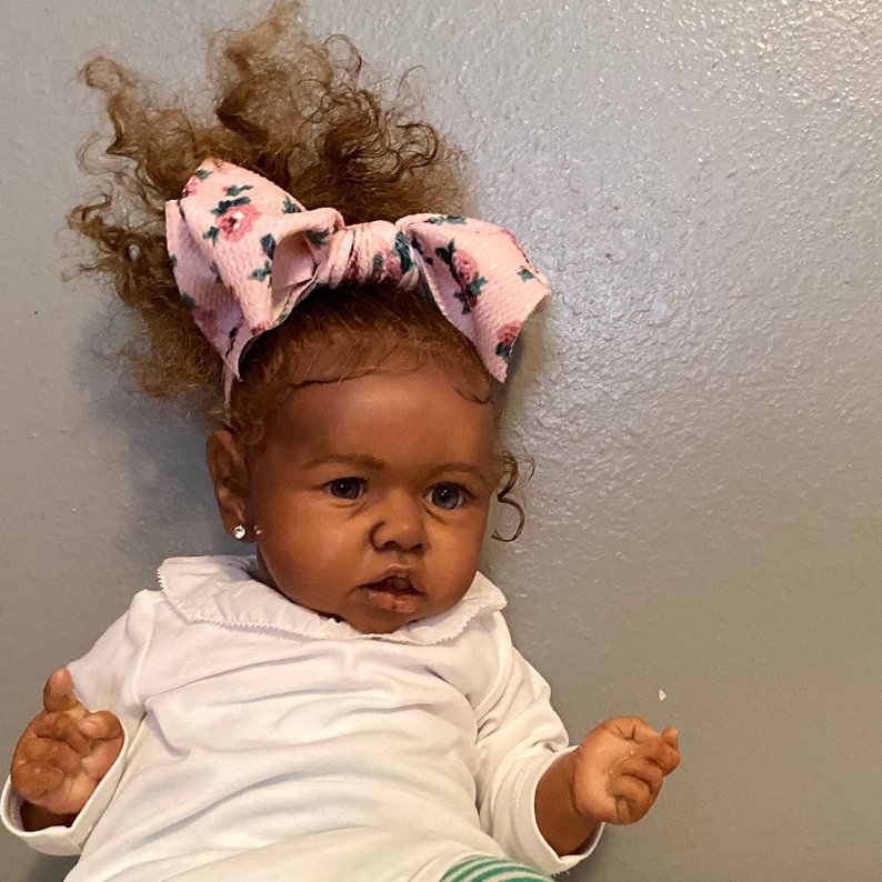 African American 12'' Handmade Myla Reborn Baby Doll Girl 2023