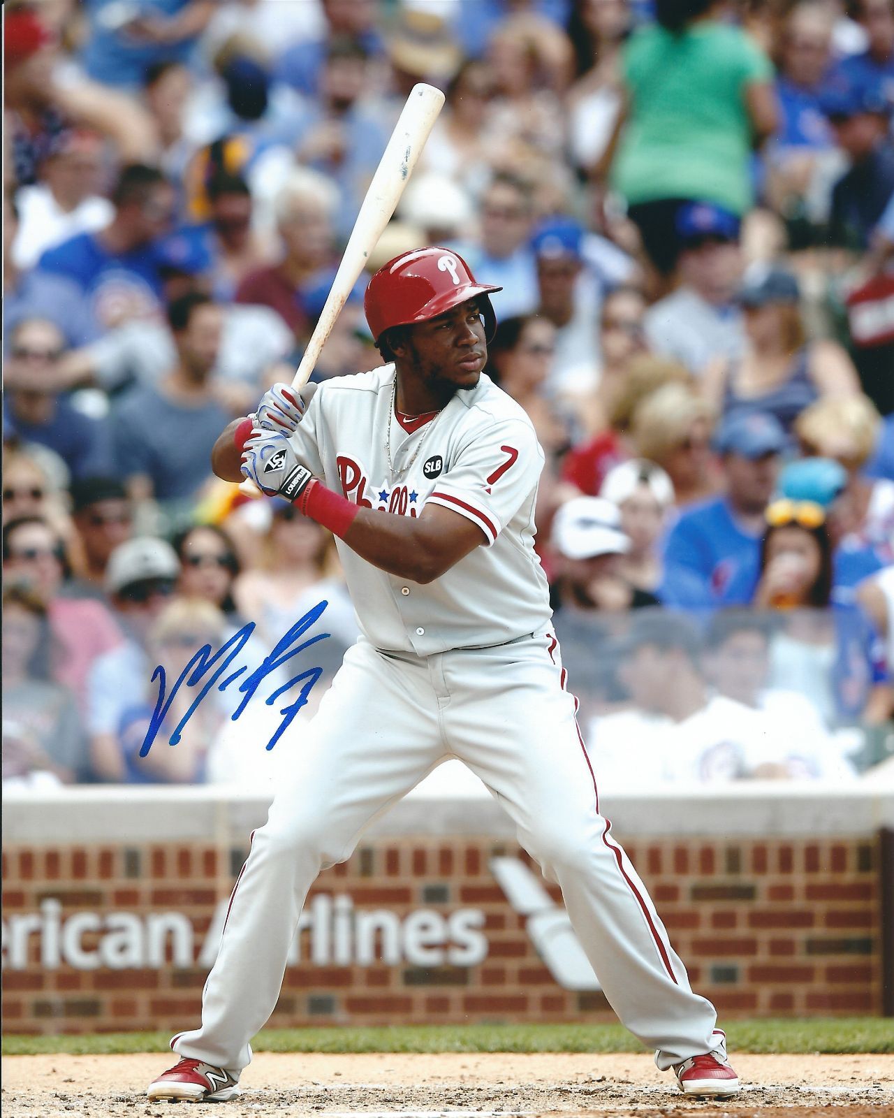 Signed 8x10 Maikel Franco Philadelphia Phillies Autographed Photo Poster painting - COA