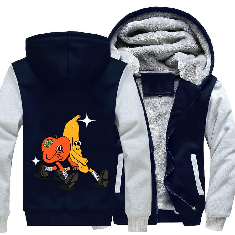 Apples And Bananas Are Best Friends, Fruit Fleece Jacket