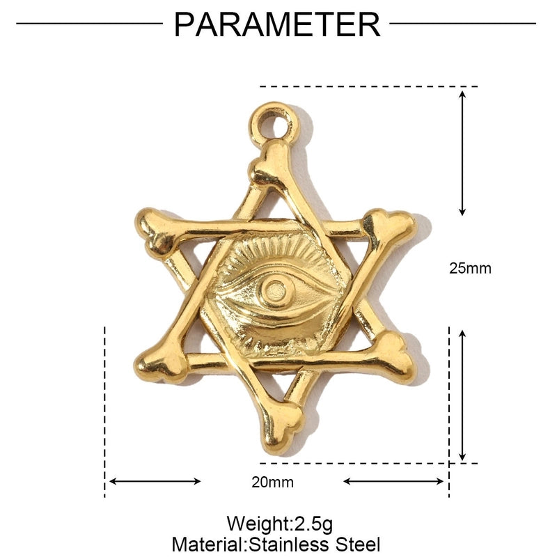 3 PCS/Package 31 * 34mm 35*37mm Titanium Steel Sun Heart Shape Pendant Jewelry Accessories