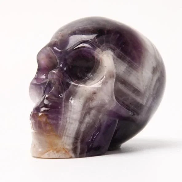 Dream Amethyst Crystal Carving Skull