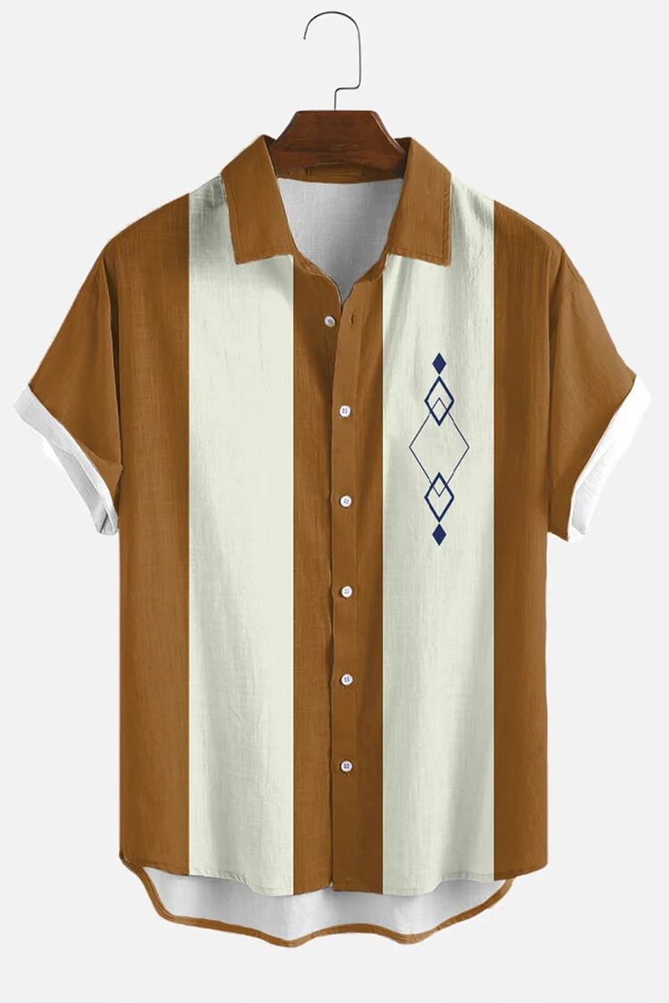 Ginger Contrast Short Sleeve Shirt