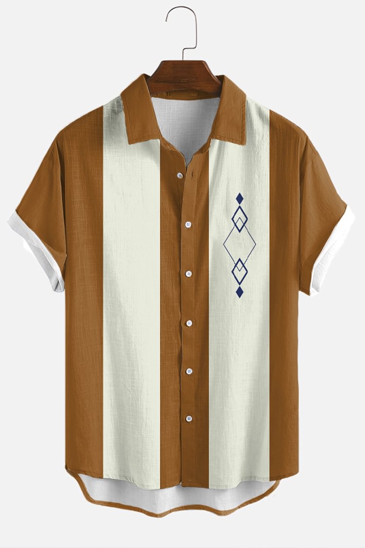 Ginger Contrast Short Sleeve Shirt