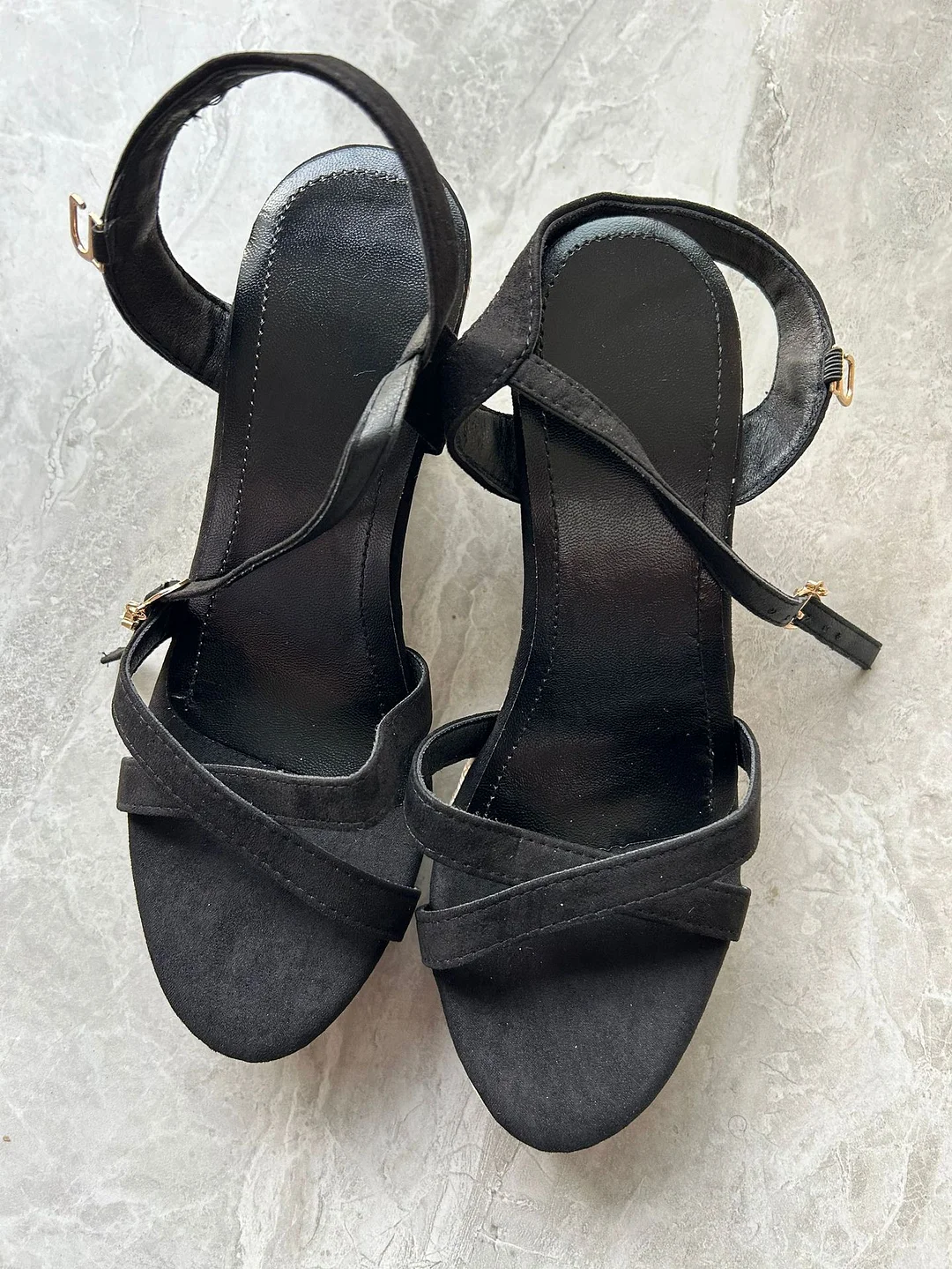 Breakj Breakj Buttoned Sandals Woman In The Summer Of 2025 New Korean Version Of The Thick Bottom Slope With Fish Mouth High Heel Roman Sandals Woman