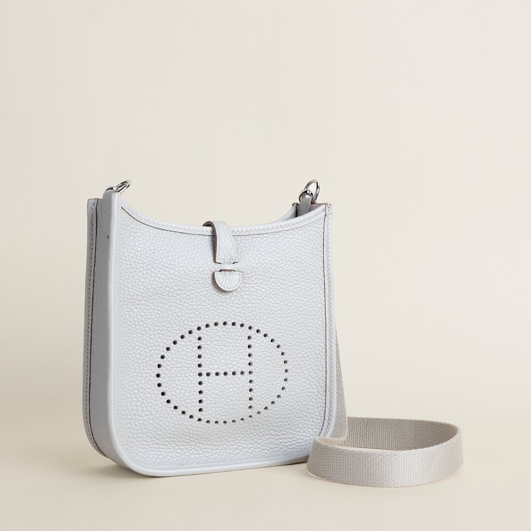 Evelyne mini Clemence 80 Pearl gray PHW