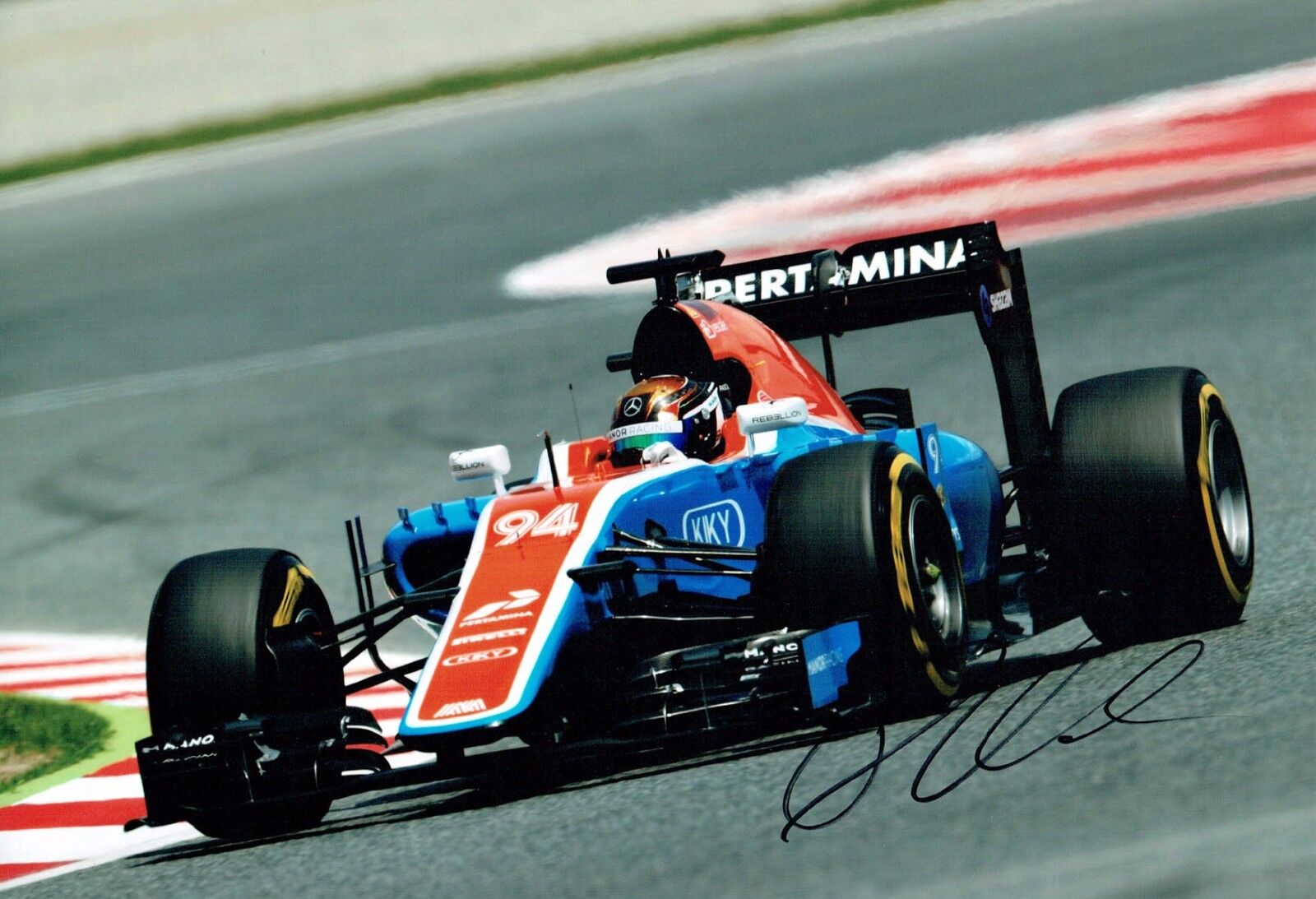 Pascal WEHRLEIN Signed Autograph 12x8 Photo Poster painting 1 Autograph AFTAL COA Manor F1