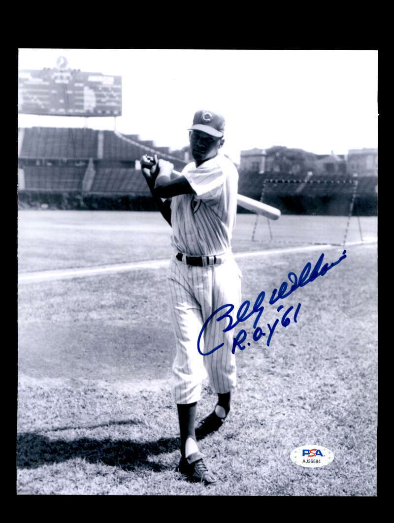 Billy Williams PSA DNA Coa Signed 8x10 ROY 61 Photo Poster painting Cubs Autograph