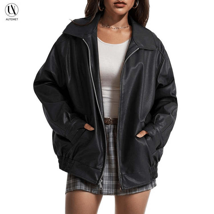Womens Oversized Leather Jackets
