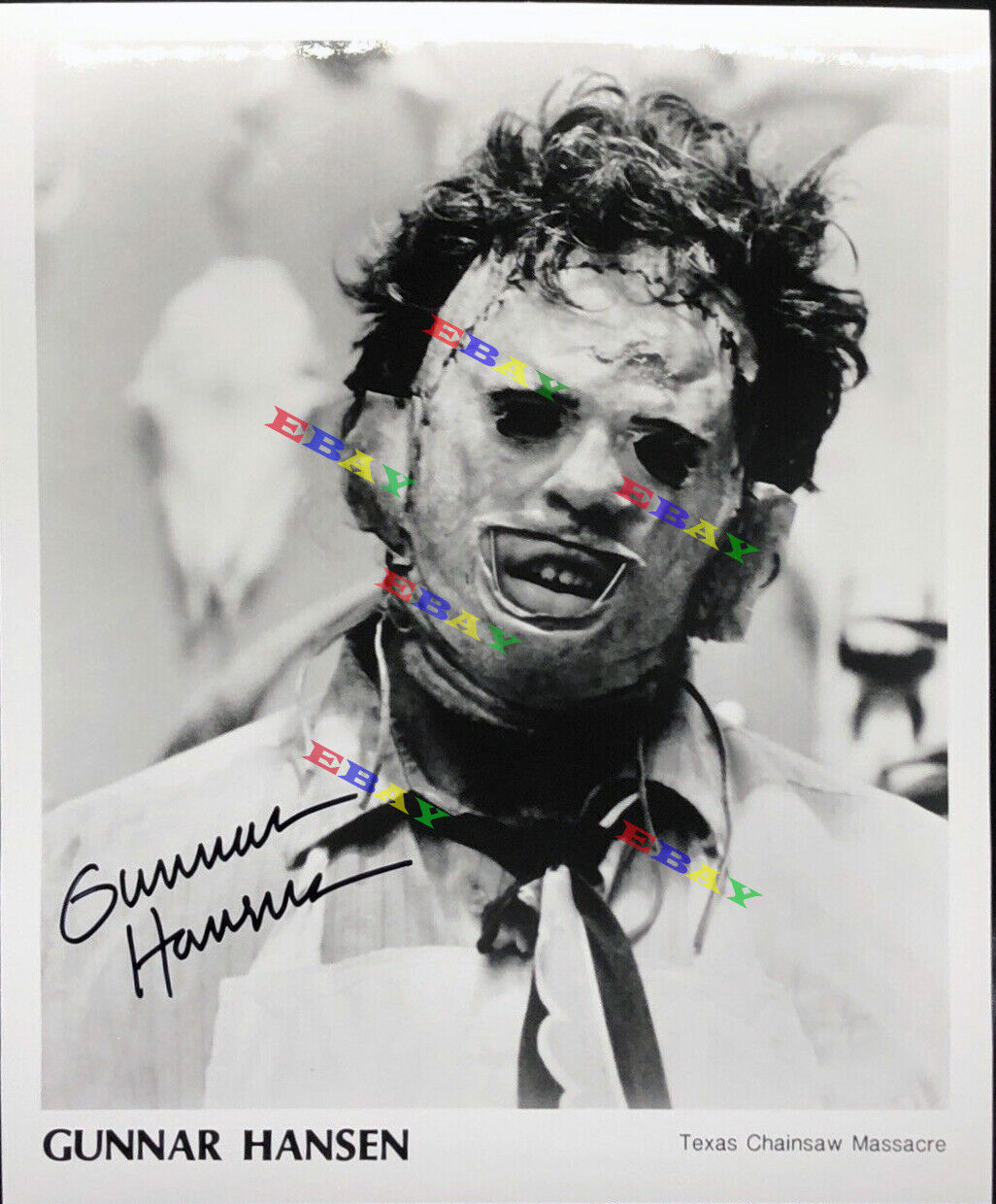 Gunnar Hansen Texas Chainsaw Leatherface Autographed Signed Photo Poster painting Reprint