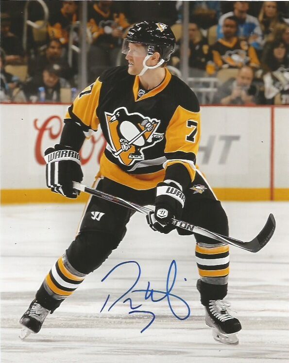 Pittsburgh Penguins Paul Martin Signed Autographed 8x10 NHL Photo Poster painting COA C