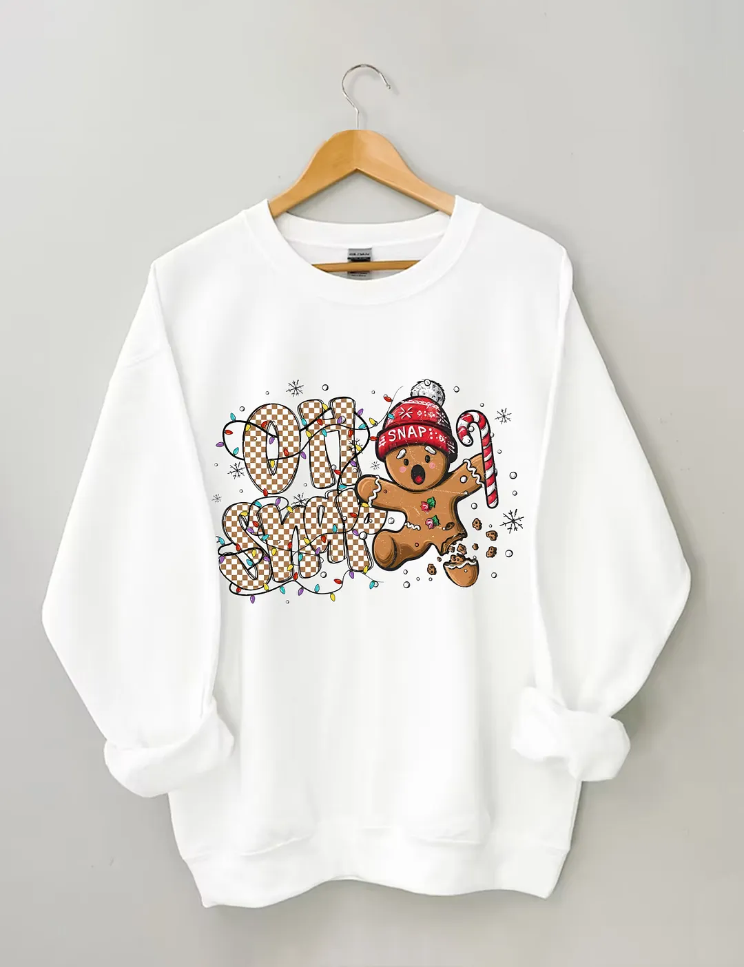 Oh Snap Gingerbread Man Christmas Sweatshirt