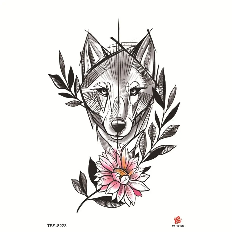 Tattoo Sticker Flower Temporary Sleeve Tattoo Waterproof Sexy Body Art Fashion