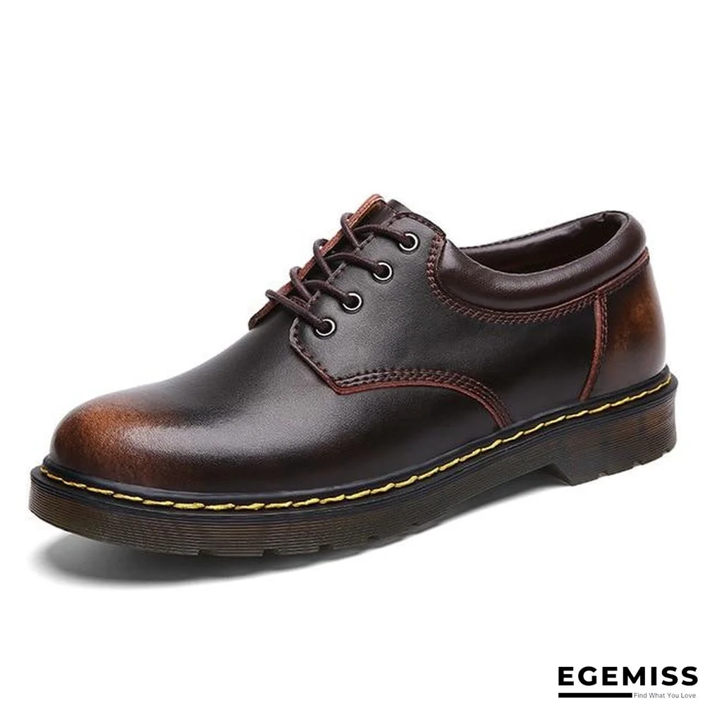 Leather Men Shoes Spring Work Safety Casual Shoes Fashion Flats Oxfords Loafers | EGEMISS