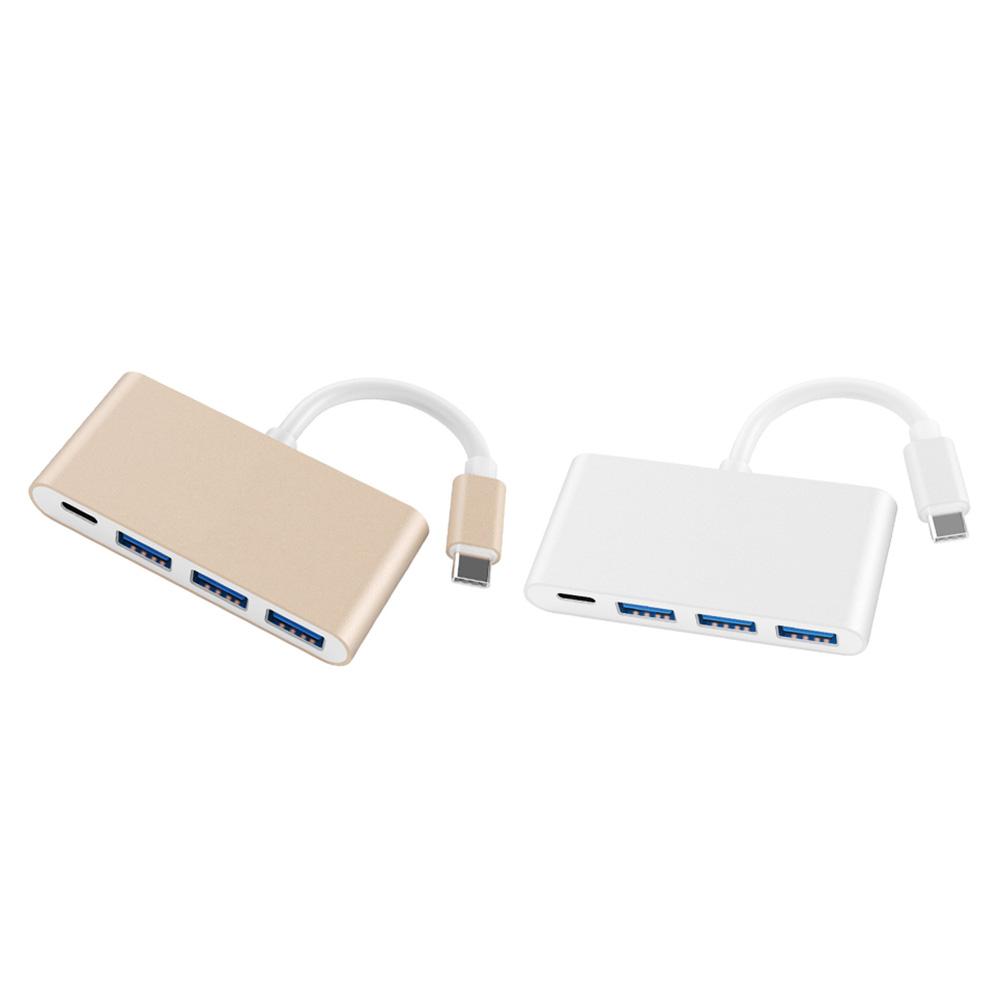 

Type-C Hub Type-C to 3 USB 3.0+PD Charging Converter Adapter for Laptop, Silver, 501 Original