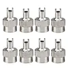 8Pcs Slotted Head Valve Stem Caps Leak-proof Car Tire Tool Cap Auto Repair Parts