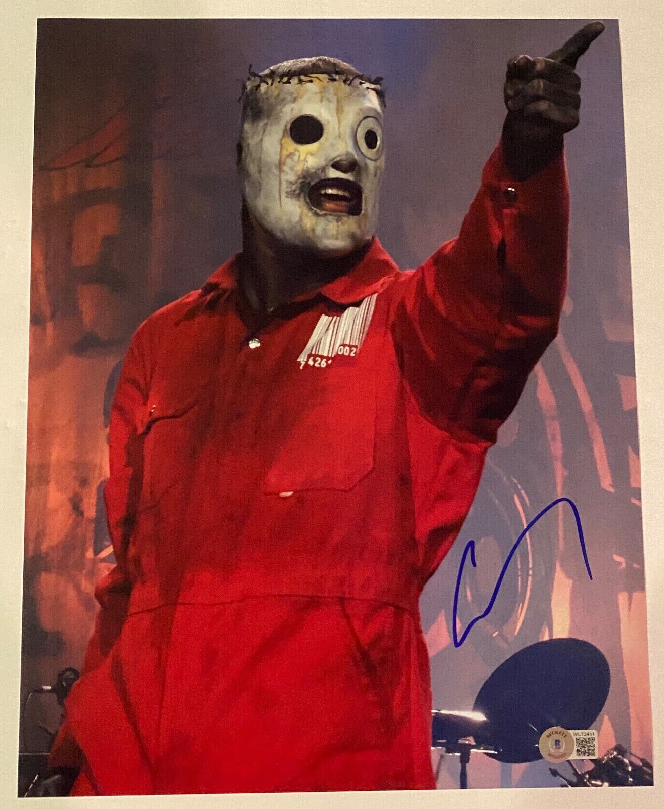 Corey Taylor Signed Autograph 11x14 Photo Poster painting Slipknot Stone Sour Proof Beckett COA