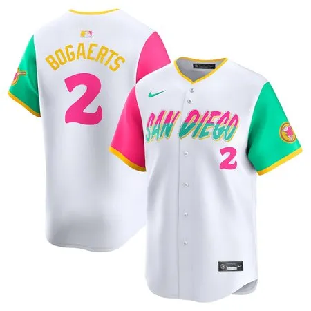 Men's San Diego Padres #2 Xander Bogaerts  White City Connect Limited Player Jersey