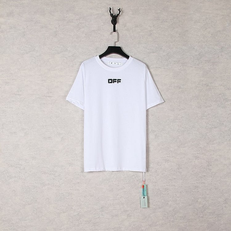 Off White T Shirts Printed Short Sleeve T-shirt Loose Men's and Women's Half Sleeve Bottoming Shirt
