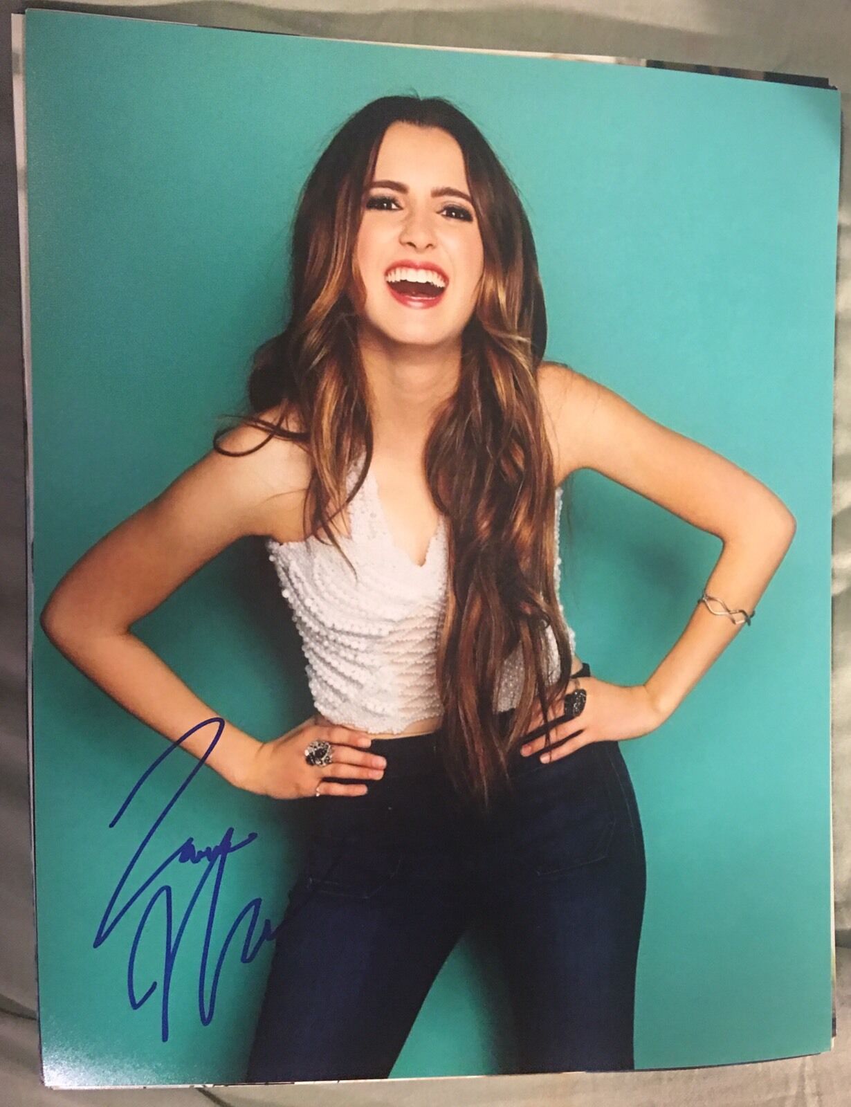 Laura Marano Signed 8x10 Photo Poster painting COA Autograph Disney Austin And Ally M2 HOT!!!