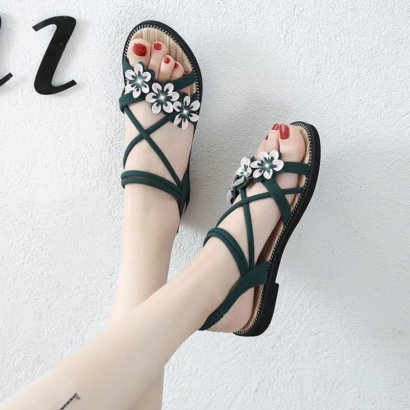 2022 Women Shoe Sandal Summer Fairy Designer Flat Korean PU Platform Luxury Slipper Fashion Slides