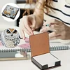 5D DIY Leather Diamond Painting Memo Pad Holder with 160 Sheets Paper (Owl)