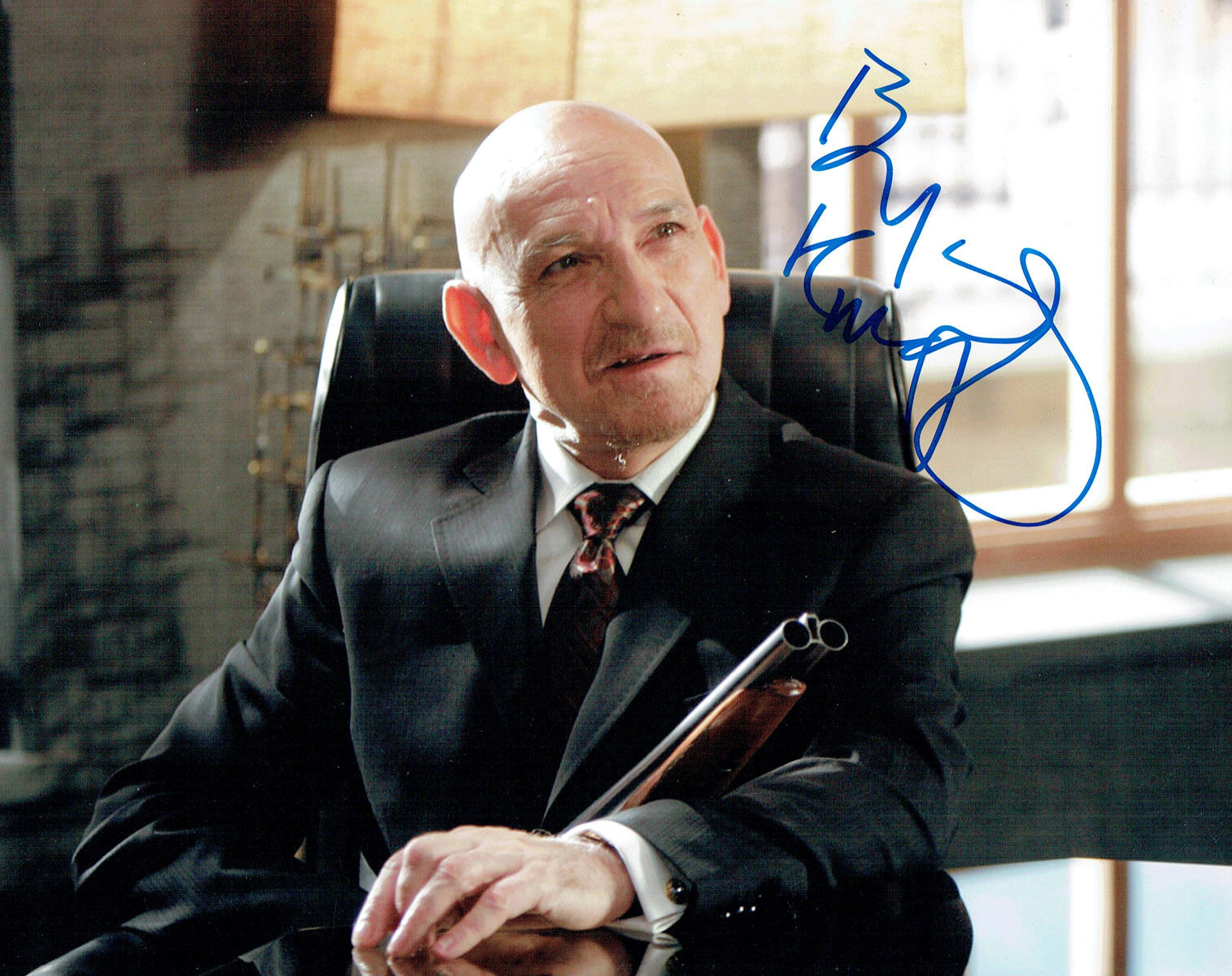 Ben KINGSLEY Signed Autograph Photo Poster painting AFTAL COA Lucky Number Slevin The Rabbi