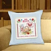Egg Basket-Removable Pillow Case-Partial Embroidery 2 Strands 14CT Stamped Cross Stitch-33*33cm
