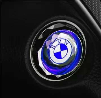 Car one-touch start crystal button (with car logo)