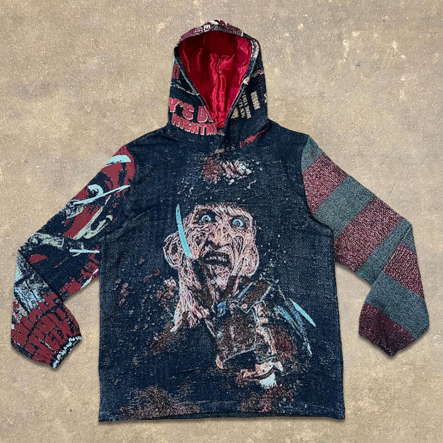 Freddy Print Long Sleeve Hoodies