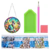 5D Diamond Painting Double Sided Effect  Stained Glass Panel Decorative Home Garden Decoration Hanging Kit(Cat)