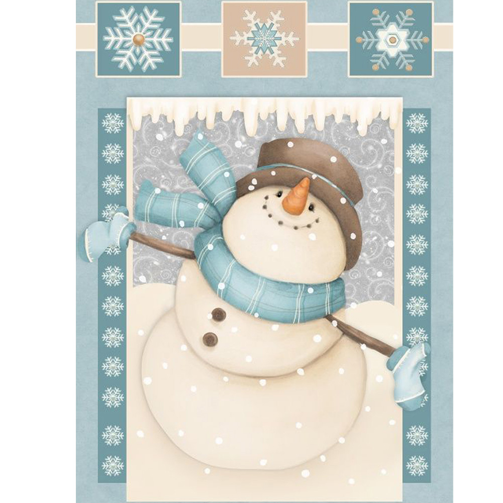

Snowman - Round Drill Diamond Painting - 30*40CM, 501 Original