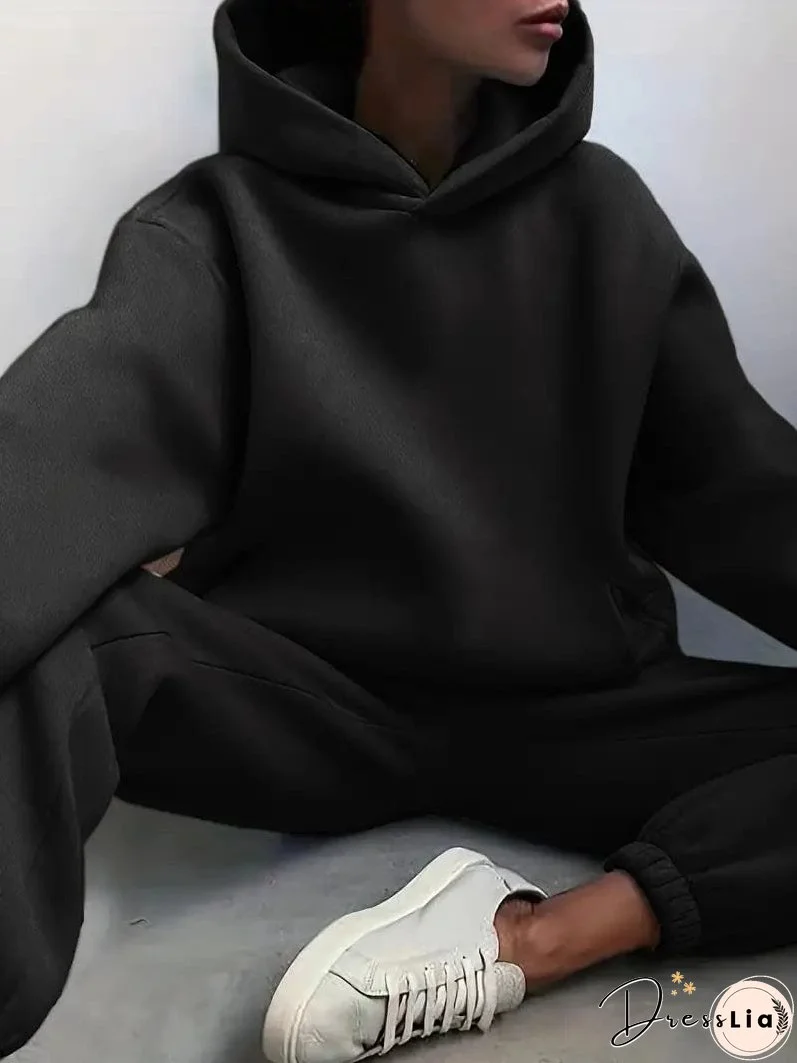 Hooded Sweatshirt and Jogger Pants Set