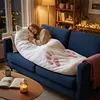 Plush Cat Envelope Sleeping Bag 68.9x31.5Inch Camping Sleeping Bags for Adults Camping Sleepovers & Home Lounging