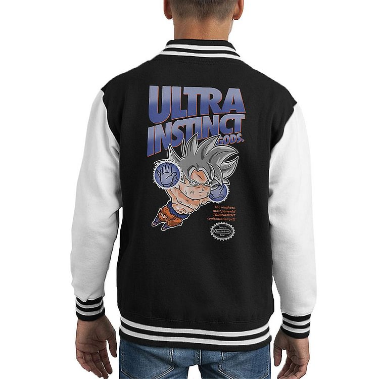 Dragonball Z Ultra Instinct Gods Kid's Varsity Jacket