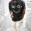 Unisex "XO" Oversized Smiley T-shirt by Inlyline