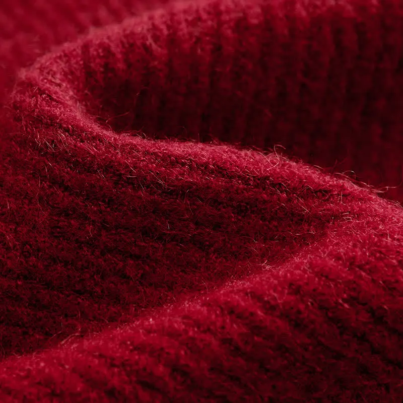 Cross Knit Sweater Flouncing A-line Slip Dress Two Pieces