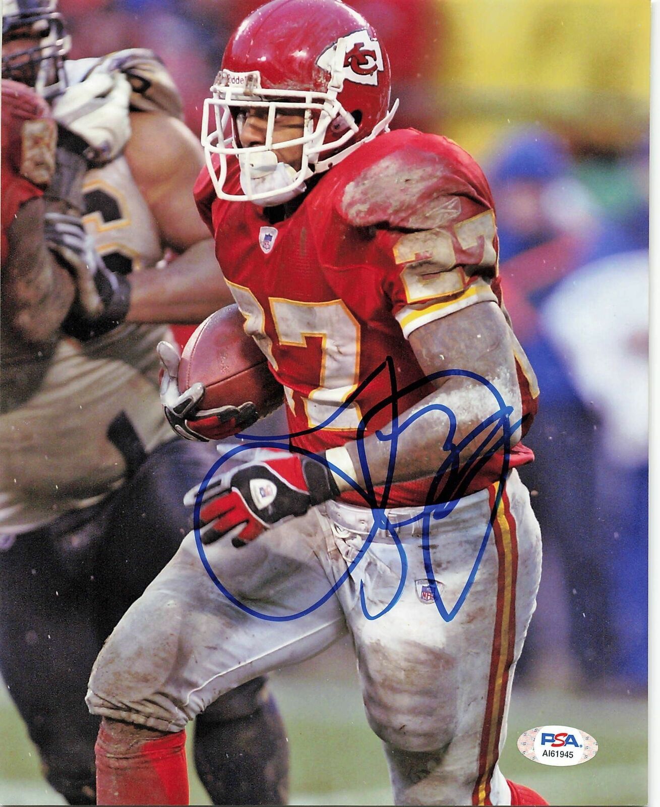 Larry Johnson signed 8x10 Photo Poster painting PSA/DNA Kansas City Chiefs Autographed
