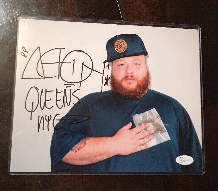 ACTION BRONSON INSCRIBED QUEENS NYC 8X10 AUTOGRAPHED Photo Poster painting JSA Q63451