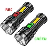 COB Flashlight IPX4 Waterproof Searchlight 4 Modes for Hiking Climbing Emergency