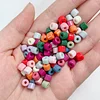 50PCS Colorful Cylinder 6mm Acrylic Beads DIY Accessories