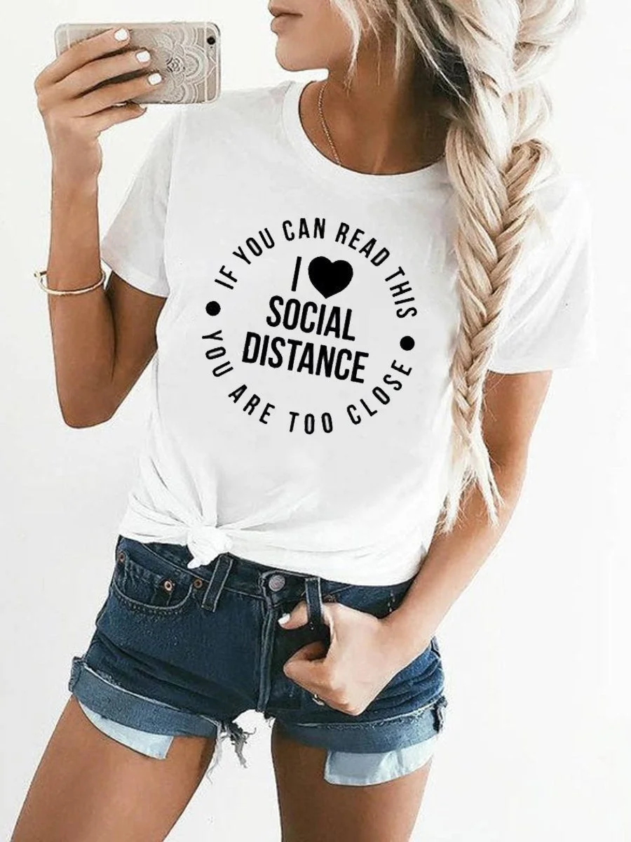 I Love Social Distance T-shirt