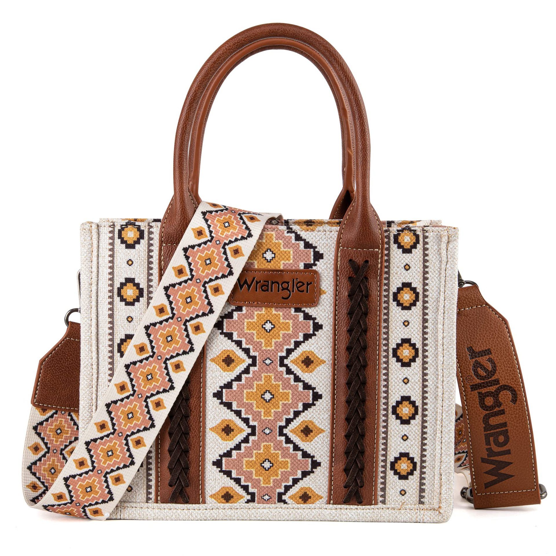 Mature Women's One-shoulder Bohemian Aztec Handbag