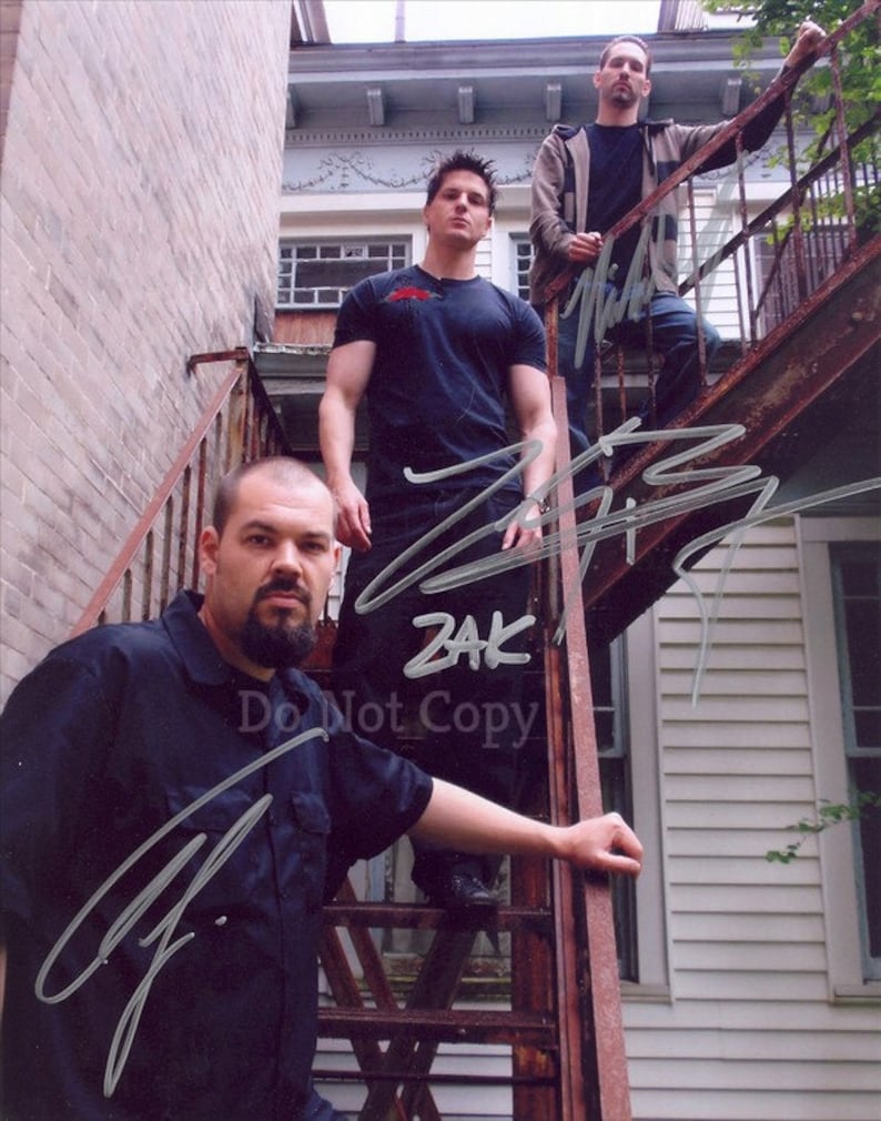 Ghost Adventures Cast Group Autographed 8X10 rp Signed Picture